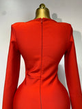 Women Sexy Luxury Sparkly Diamond Bandage Long Sleeve Bodycon Dress 2025 Celebrity Elegant Evening Club Pary Birthday Dresses
