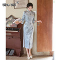Olivegirl Spring Jacquard Rose Qipao Dress Women 2026 High End Improvement for Young Girls Cheongsam Dress