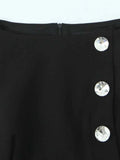 Black Fashion Basics Waistcoat for Women Round Neck Sleeveless Patchwor Diamonds Office Vest Female 2026 New Style