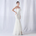 Sexy Elegant Long Wedding Party Dresses for Women 2025 Luxury Mesh Bridesmaid Evening Dresses Woman Sequin Summer Dress