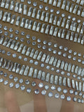 Luxury Sparkly Rhinestones Sexy Mesh See-through Mini Dress Women Celebrate Birthday Party Club Photo Shoot Stage Wear