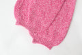 Women's Pink Lace-up Backless Knitted Sweater Long Sleeve Pullover Knitwears Loose Pullovers Top White Jumpers Autumn Clothing