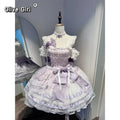 Olivegirl Lolita Style Sweet Ballet Cute Girl Lady Dress Fairy Heavy Industry Lace Birthday Party Princess Dress Jsk for Women