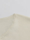 Solid Basics Spliced Hollow T Shirt for Women Stand Collar Long Sleeve Slimming Casual T Shirts Female Winter New