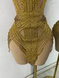 Women Sexy Sprakly Strapless Mesh See Through Mini Birthday Dress Evening Party Nightclub Performance Costume Stage Wear