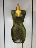 Women Sexy Sleeveless Tassel Bodycon Bandage Dress 2026 Celebrity Elegant Evening Party Luxury Birthday Cocktail Prom Dress