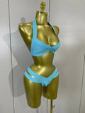 Women Sexy 2 Pieces Bodycon Bandage Swimsuit Celebrate Fashion Beach Swimwear Bikini Summer Style High Quality Wholesale