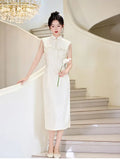 Lace Sleeveless Chinese Style Suzhou Long Cheongsam Improved Young Style 2026 New Female Qipao Dress