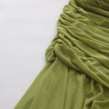 Spliced Folds Shawl Design Temperament Dresses for Women O Neck Long Sleeves Patchwork mermaid Dress Female Clothing
