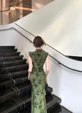 Olive Girl Red Embroidered Qipao for Garden Wedding 2026 Fairycore Photoshoot Everyday Wear S-XL XS-3XL Plus Size Hand Embroidered Romantic Garden Party Editorial Not Costume Qipao Cheongsam Chinese Dress Chinese Heritage Fashion Women