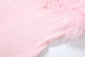 Christmas Furry Strapless Tops Women Patchwork Sexy Long Gloves Matching Birthday Luxury Classic Midnight Clubwear