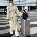Detachable Triangle Shawl Long Puffer Coat Stand Collar Waist Tie Belt Button Solid Loose Women Coats 2026 Winter Commute Outfit