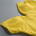 Fashion Yellow Pearl Bead Irregular Draped Dress Women Elegant Strapless High Waist Vestido Summer Lady Club Gowns