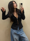 Women's Two Piece Skirt Suit Long Sleeve Blazer Jacket High Waist Mini Skirt Slim Elegant Office Lady Matching Set Autumn
