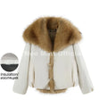 Luxury Big Faux Fur Collar Padded Puffer Jacket Women Winter Thick Bomber Jackets Chic Brand Fashion Girls Quilted Coat