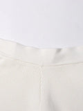Solid Knitting Minimalist Pants For Women High Waist Loose Temperament Lantern Trousers Female Fashion Clothing Style 2023