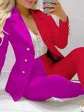 Elegant INS Paisley Butterfly Blazer Suit and Pants Two 2 Piece Set  Women 2022 Autumn Winter Street Outfit Tracksuit