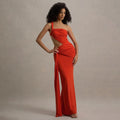 Solid Spliced Lace Up Slimming Dresses for Women Strapless Sleeveless High Waist Temperament Dress Female