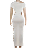 Sexy Hollow Maxi Summer Dress Women Black White Night Club Birthday Dress For Woman Long Bodycon Party Evening Dresses Vestidos