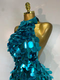 Women Sexy Halter Sequins Backless Mini Dress Luxury Birthday Evening Party Gowns Nightclub Singer Dancer Stage Outfit