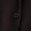 Solid Spliced Tassel Coat for Women Lapel Long Sleeve High Waist Temperament Minimalist Trench Female Fashion New