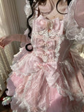 Olive Girl Romantic Lolita Dress for Ren Faire 2026 Fairycore Photoshoot Everyday Wear S-L XS-3XL Plus Size Romantic Cottagecore Garden Party Editorial Not Costume Lolita Dress Chinese Heritage Fashion Women