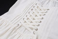 Elegant Lace Corset Casual White Short Ballet Dress Square Collar A-line Bandage Mini Dresses Sweet Y2K Black 2025 Summer New In