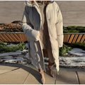 Warm Stand Neck Cotton Long Coats Women Elegant Single Breasted Zipper Belt Lace Up Outwear Female Winter Chic High Streetwear
