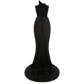 New Fashion Gold Color Laced-up Tops 2 Pieces Bodycon Floor-length Dress Elegant Evening Party Celebrate Dress Vestido