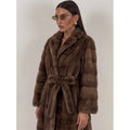 Multi Color Faux Fur Wide Lapel Belted Wrap Jacket Trendy Luxury Long Sleeve Soft Plush Winter Party Daily Office Outerwear 2026