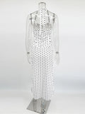 Summer Dress 2-Piece Set Women's Sexy Polka Dot Top Casual Maxi Skirts Sets Casual Party Vacation Y2k Female Dress Set