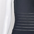 Spagehtti Black Mesh Sexy Evening Bandage Dress Buestier Celebrity Midi Luxury Dress Bodycon Maxi Women Party Vestidos