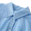 Elegant Women's Chiffon Cropped Shawl Shirts Loose Lapel Single Breasted Short Sleeve Blouses 2026 Spring Summer Lady Chic Top