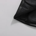 Pu Leather Patchwork Contrasting Design Slim Suit Blazers For Women Notched Collar Long Sleeve Coats Female Clothes Style
