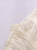 Sexy Deep Neck Backless Vest for Women Halter Sleevless Slimming Asymmetric Hem Ruched Fabric for Luxury Nighclub