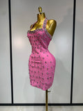 Women Sexy Backless Bodycon Sleeveless Bandage Dress Black Pink Elegant Prom Gown Club Evening Party Luxury Birthday Dresses