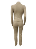 Fitness Women's Set Full Sleeve Jacket and Jogger Pants Suit  Autumn winter Active Two 2Piece Sets Outfits Tracksuit