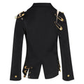 Chic Spliced Metal Pin Slimming Blazer for Women Notched Collar Long Sleeve Patchwork Mesh Hollow Out Fashion Jacket Female