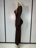 Women Sexy Luxury Sparkly Diamond Bandage Long Sleeve Bodycon Dress 2025 Celebrity Elegant Evening Club Pary Birthday Dresses