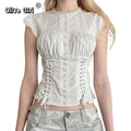 Olive Girl White Romantic Embroidered Top Fairycore 2026 Everyday Wear S-L XS-3XL Plus Size Romantic Garden Party Editorial Not Costume Embroidered Top Chinese Top Blouse Chinese Heritage Fashion Women