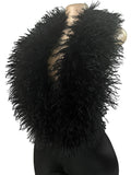 Sexy Feather Patchwork Jumpsuit Women Deep V-Neck Halter Backless Stretch Skinny Street Midnight Activity Clubwear