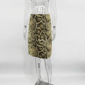 Fashion Snake Pattern Straight Skirt For Women High Waist Slim Long Skirt Ins Hot Streetwear Female Skirt Summer New 2026
