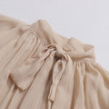 Solid Patchwork Ruffles Loose Blouses for Women I Neck Long Sleeveless Temperament Minimalsit Shirts Female New