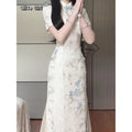 Olive Girl Red Embroidered Qipao for Garden Wedding 2026 Fairycore Photoshoot Everyday Wear S-XXL XS-3XL Plus Size Hand Embroidered Dramatic Silhouette Romantic Garden Party Editorial Not Costume Chinese Heritage Fashion Women