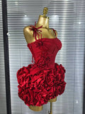 High Quality Women Sexy Halter Full Florals 2 Pieces Bodycon Bandage Set Birthday Party Photoshoot Celebrate Cocktail Outfit