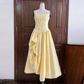 Glamorous Elegant Pink Halter Dress for Women Sleeveless Corset Waist High Slit Ball Gown for Luxury Dinners Celebrations