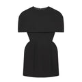 Elegant Waist-Cinching Sleeveless Short Dress Women's Round-Neck Short Cape Birthday Dress Female Banquet Party Dress New