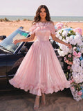2026 Solid Elegant Spliced Ruffles Dresses For Women Off Shoulder Sling High Waist Long Dress Female Clothing Fashion