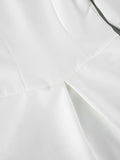 Elegant Folds Women Jackets Stand Collar Long Sleeve Single Breasted Fitted Jacket for Office Business Wear Fashion