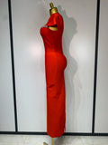 Celebrity Elegant Bandage Long Party Dress 2025 Women Sexy Square Collar Stretch Evening Prom Gown Club Luxury Birthday Dresses